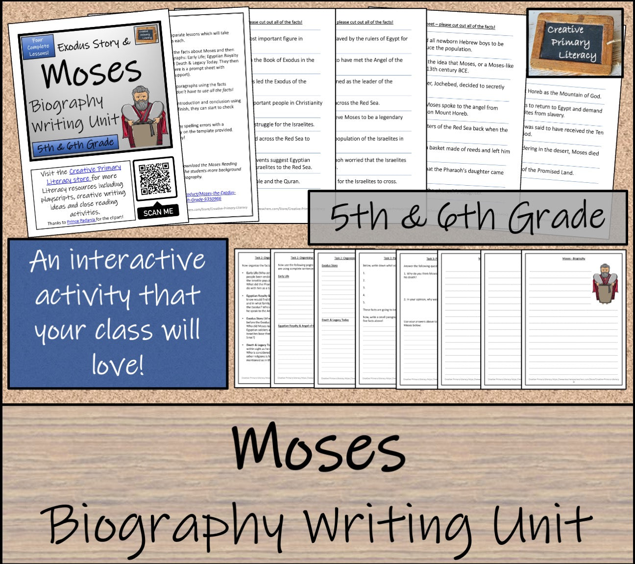 Moses Biography Writing Unit | 5th Grade & 6th Grade