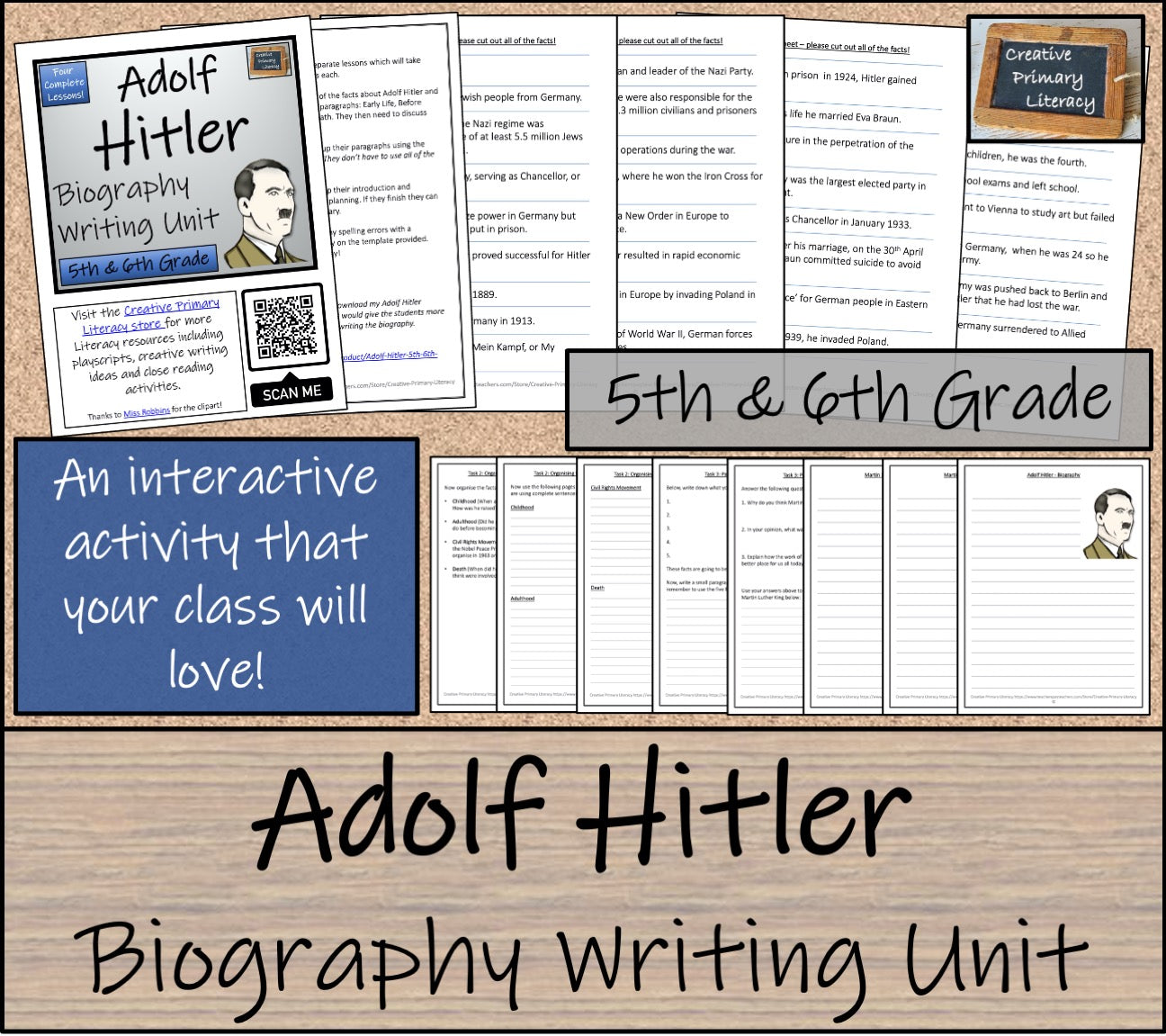 Adolf Hitler Biography Writing Unit | 5th Grade & 6th Grade