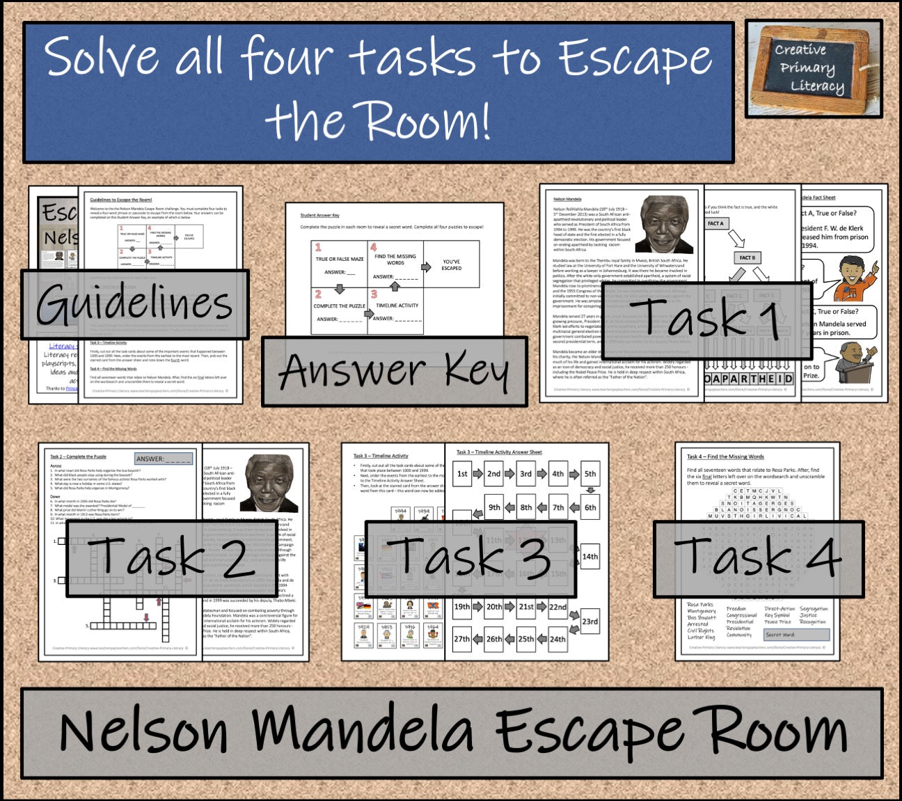 Nelson Mandela Escape Room Activity