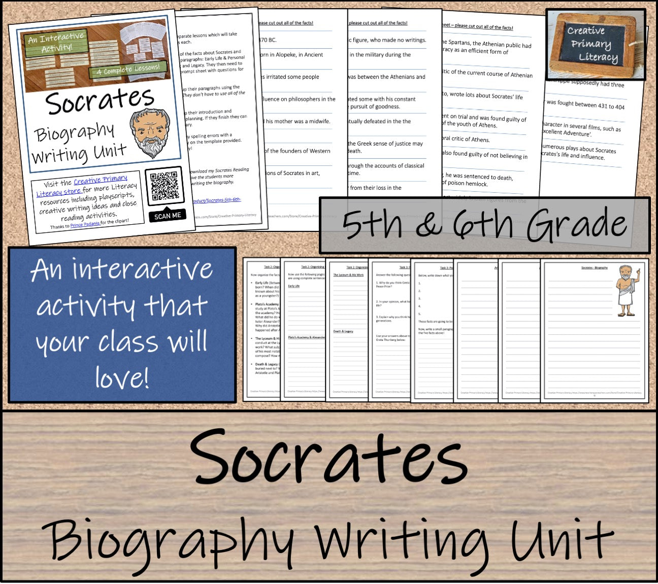 Socrates Biography Writing Unit | 5th Grade & 6th Grade