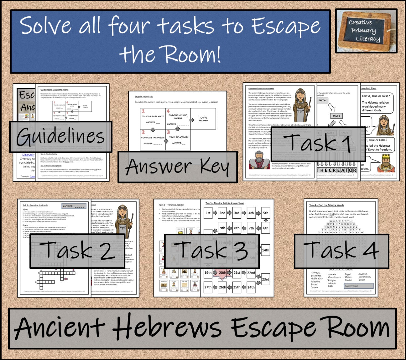 Ancient Hebrews Escape Room Activity