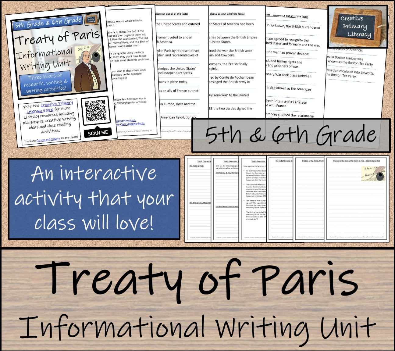 Treaty of Paris Informational Writing Unit | 5th Grade & 6th Grade