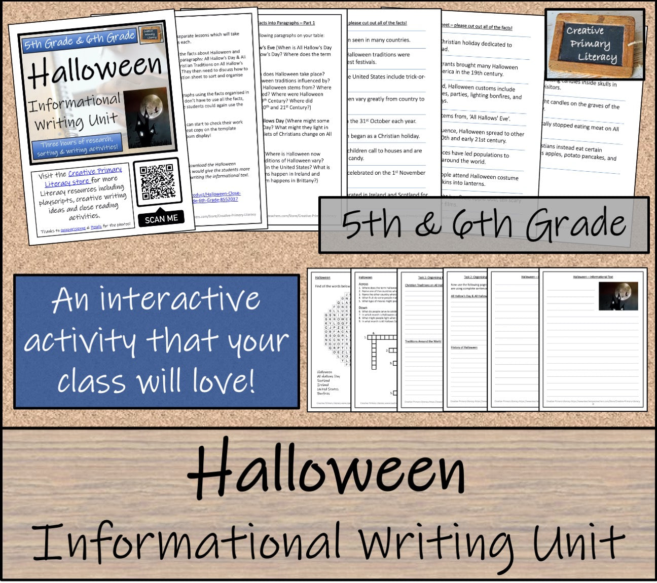 Halloween Informational Writing Unit | 5th Grade & 6th Grade