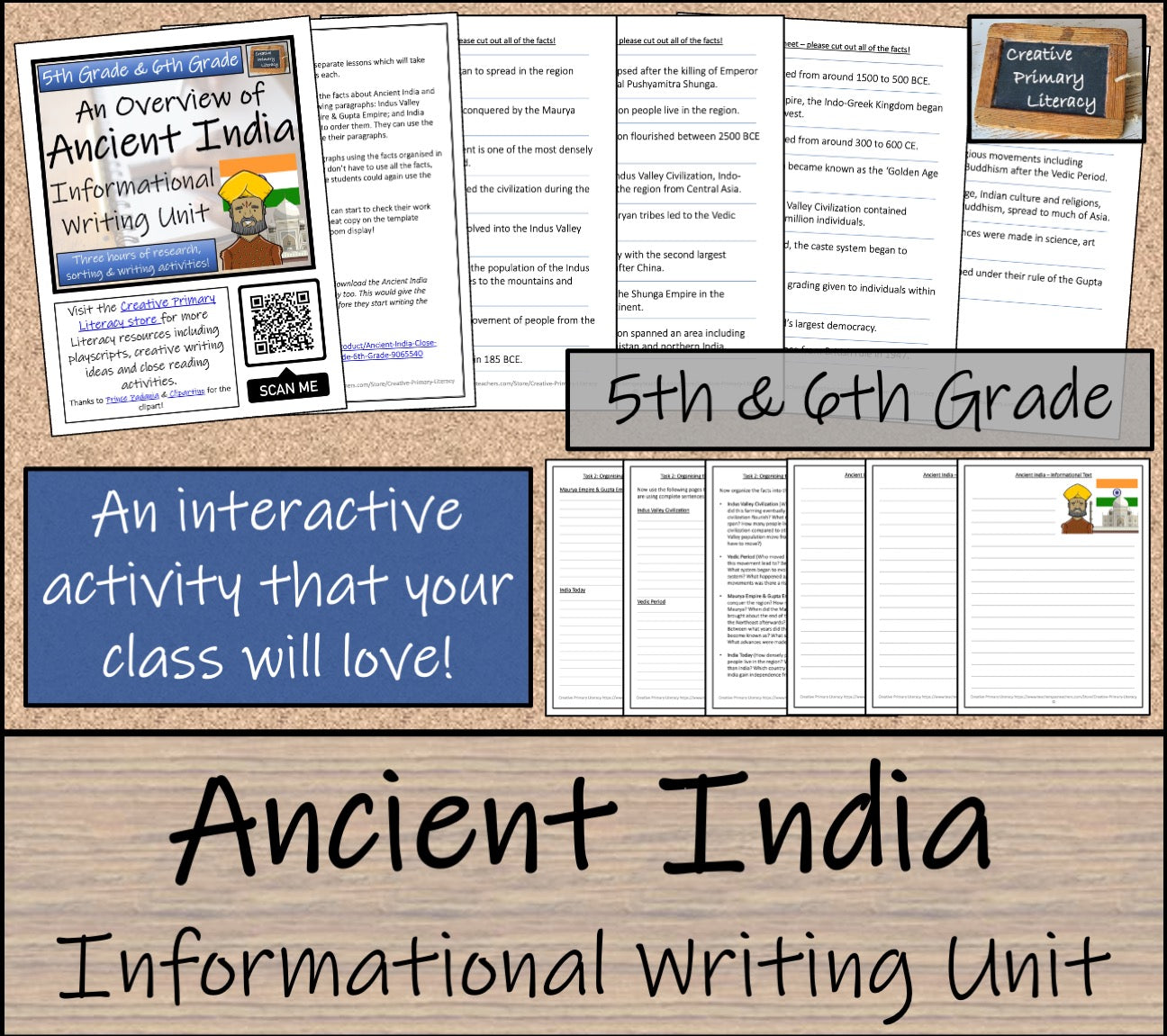 Ancient India Informational Writing Unit | 5th Grade & 6th Grade