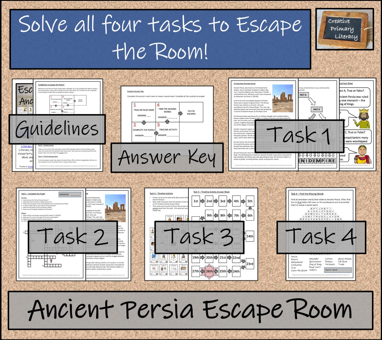 Ancient Persia Escape Room Activity