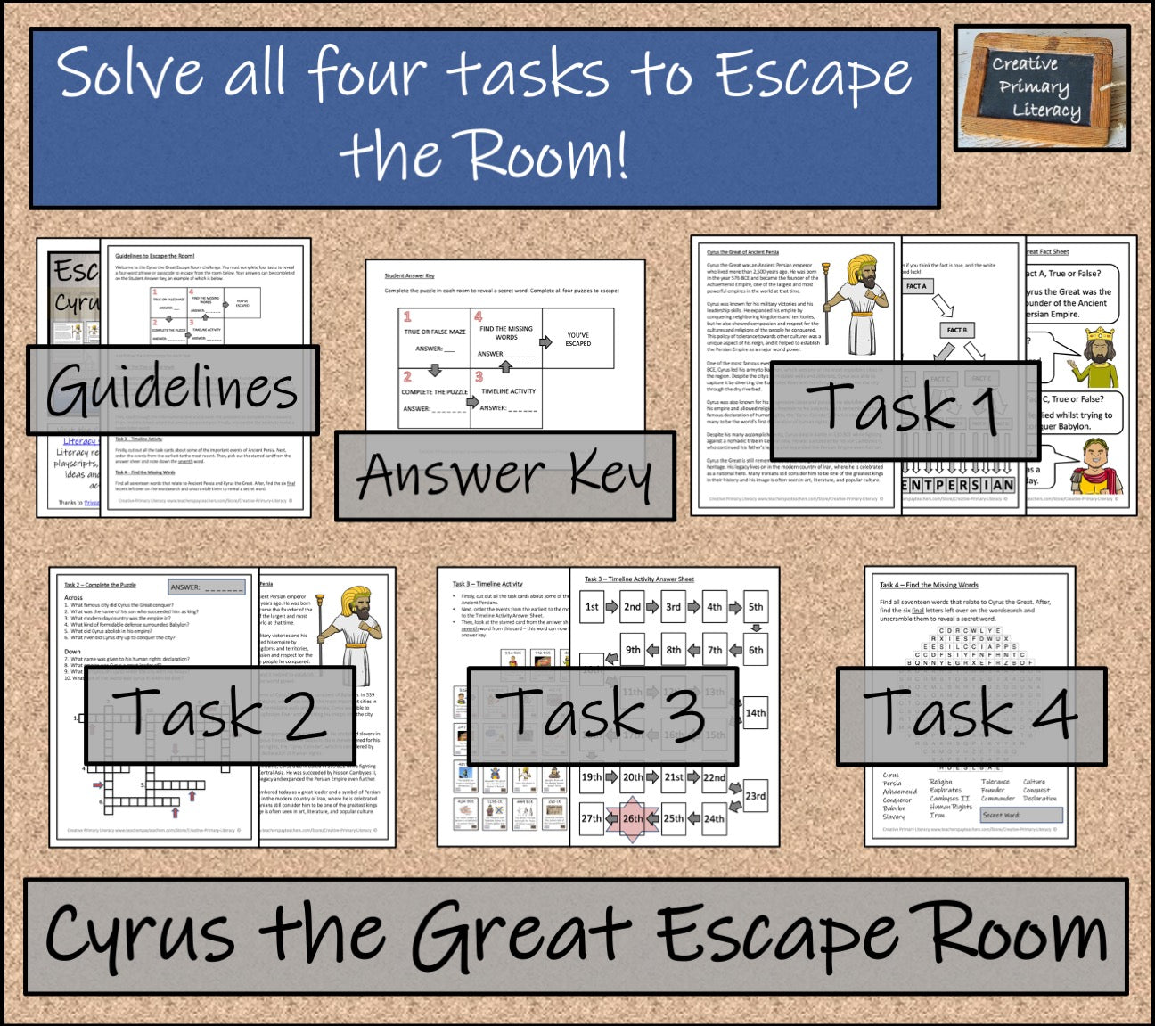 Cyrus the Great Escape Room Activity