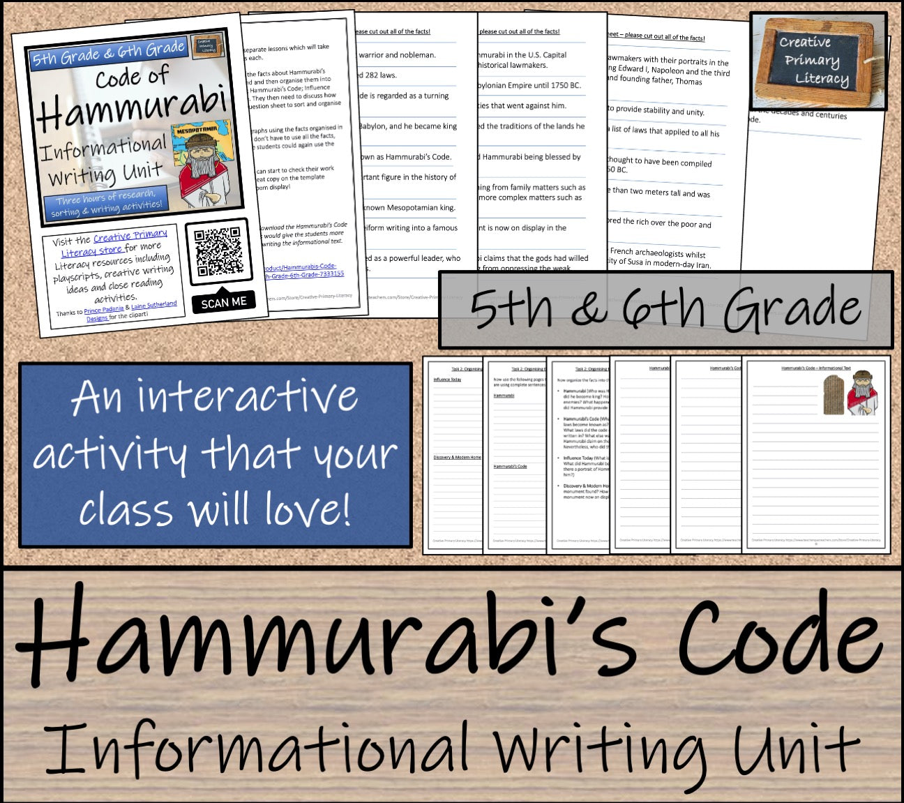 Hammurabi's Code Informational Writing Unit | 5th Grade & 6th Grade