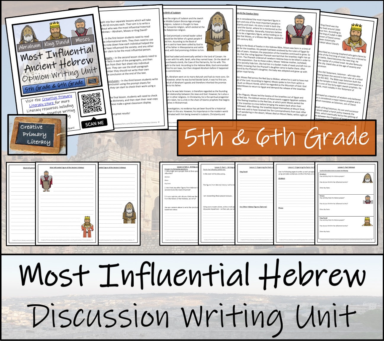 Most Influential Ancient Hebrew Opinion Writing Unit | 5th Grade & 6th Grade