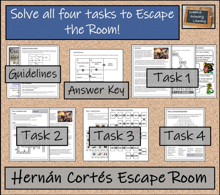 Hernan Cortes Escape Room Activity