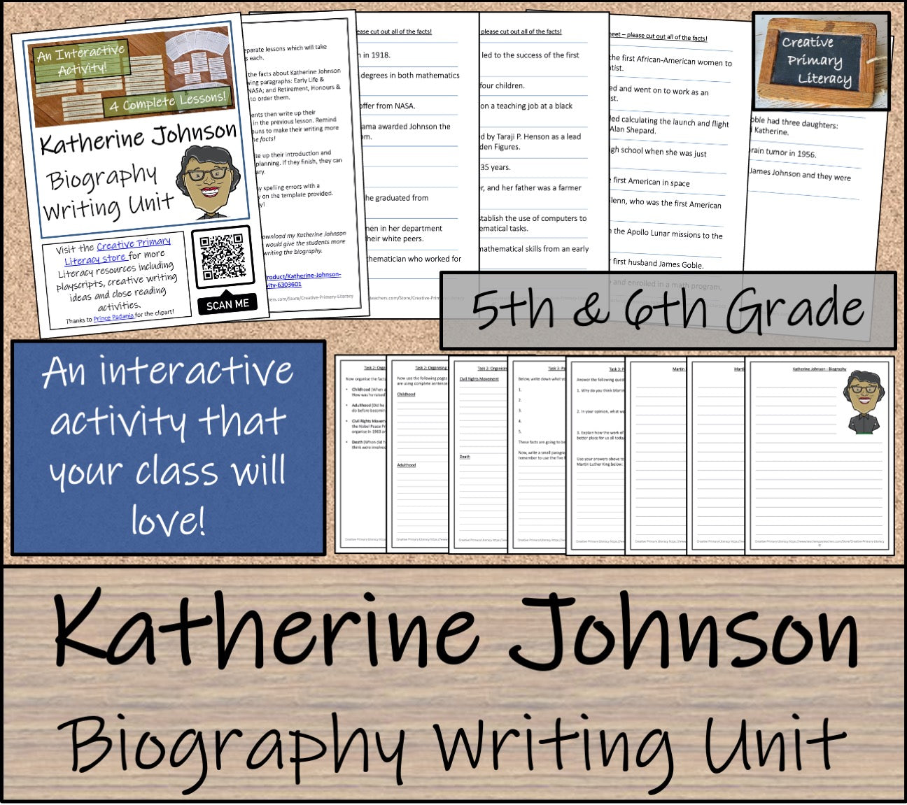 Katherine Johnson Biography Writing Activity | 5th Grade & 6th Grade