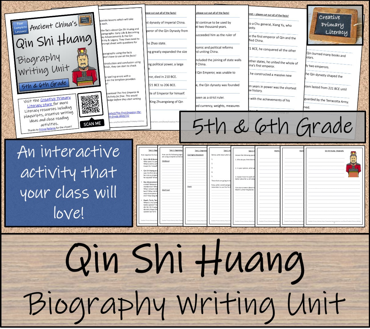 The First Emperor Qin Shi Huang Biography Writing Unit | 5th Grade & 6th Grade