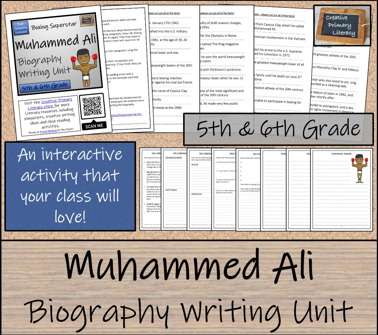 Muhammed Ali Biography Project & Writing Unit | 5th Grade & 6th Grade
