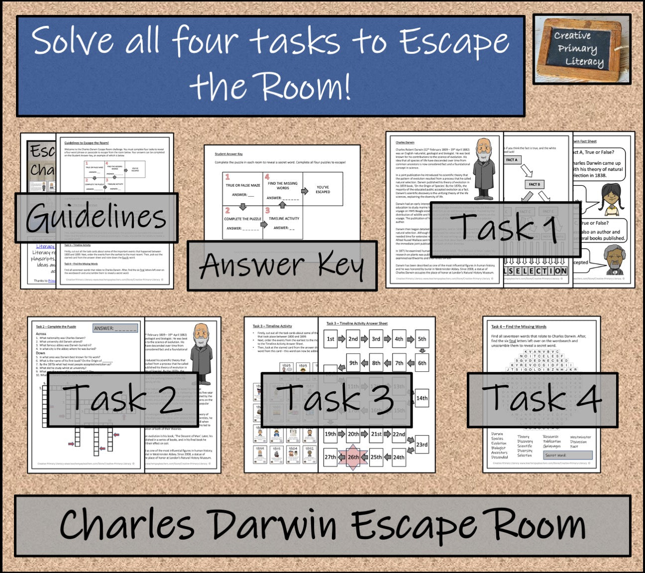 Charles Darwin Escape Room Activity