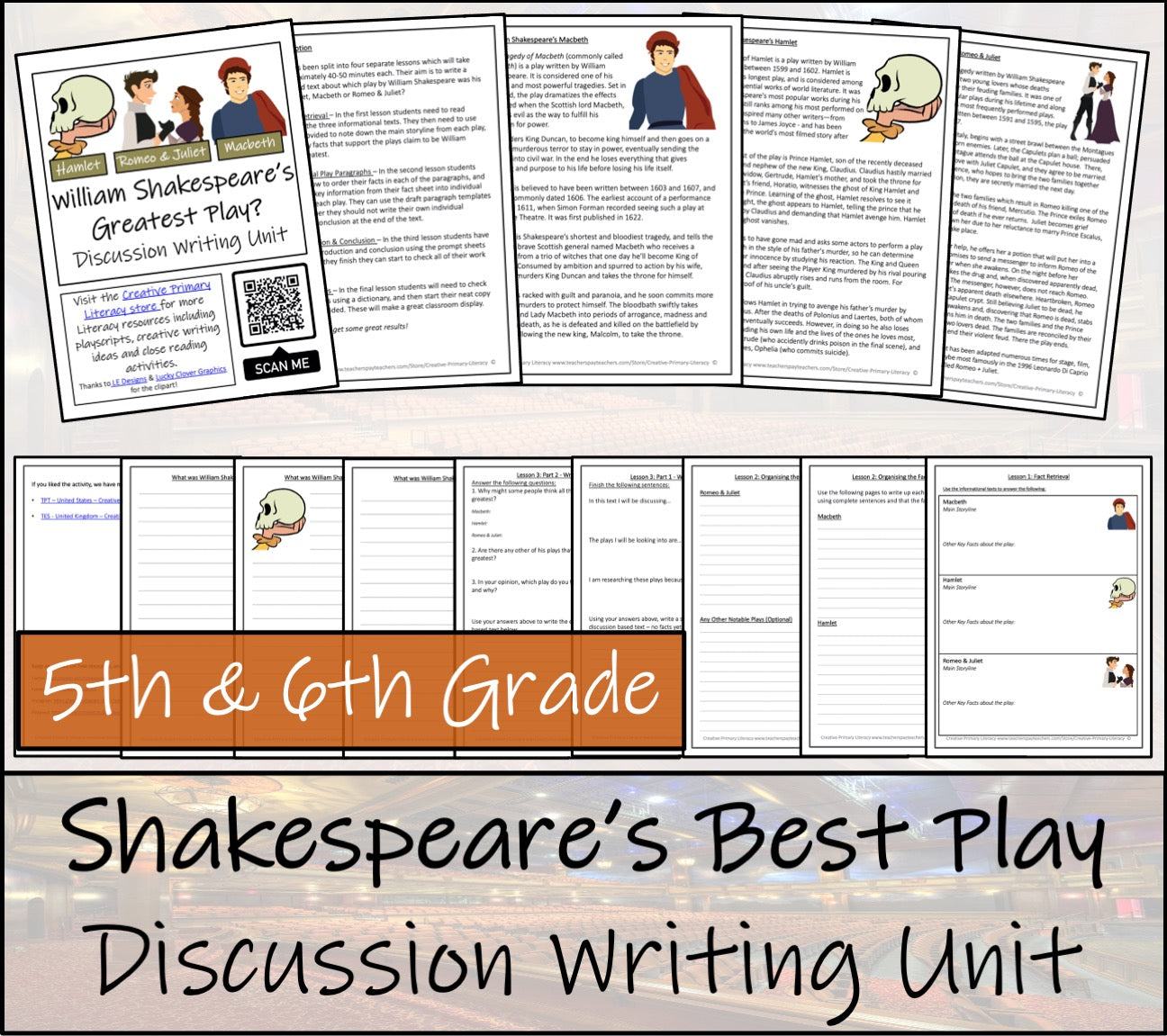 Shakespeare's Best Play Opinion Writing Unit | 5th Grade & 6th Grade