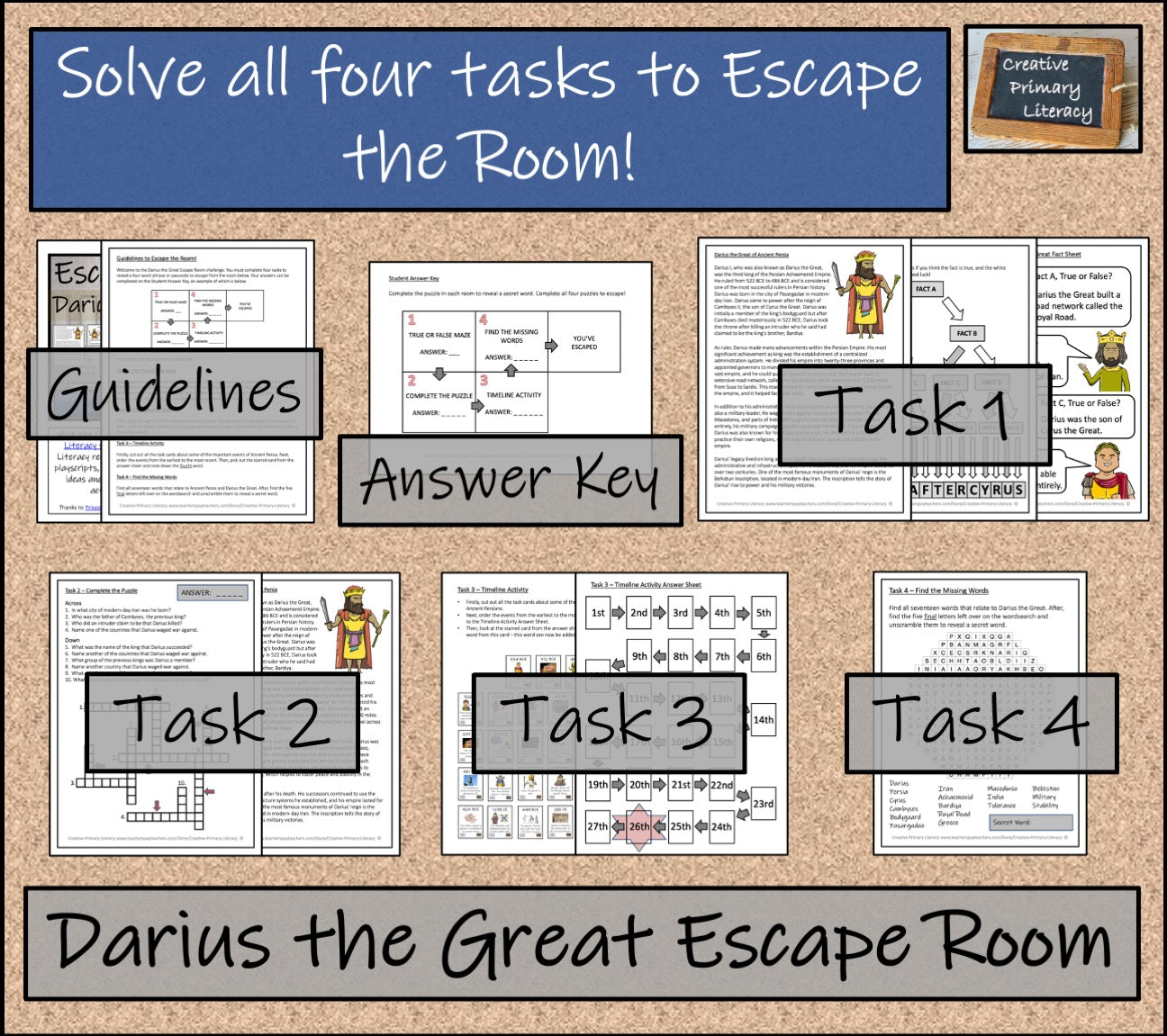 Darius the Great Escape Room Activity