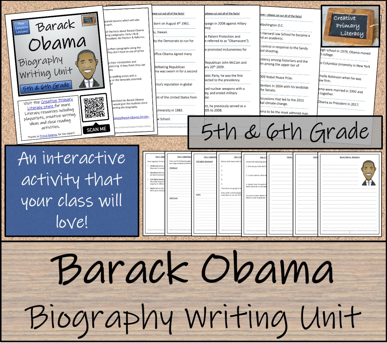 Barack Obama Biography Project & Writing Unit | 5th Grade & 6th Grade