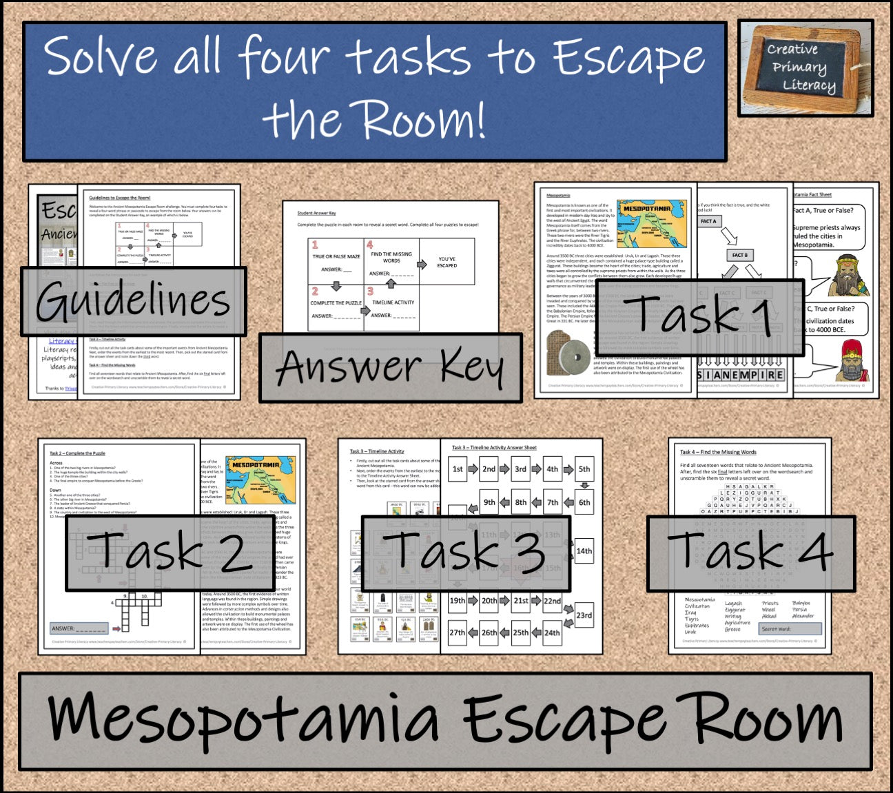 Ancient Mesopotamia Escape Room Activity