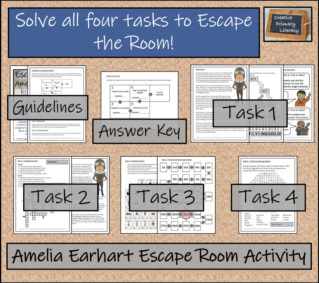 Amelia Earhart Escape Room Activity