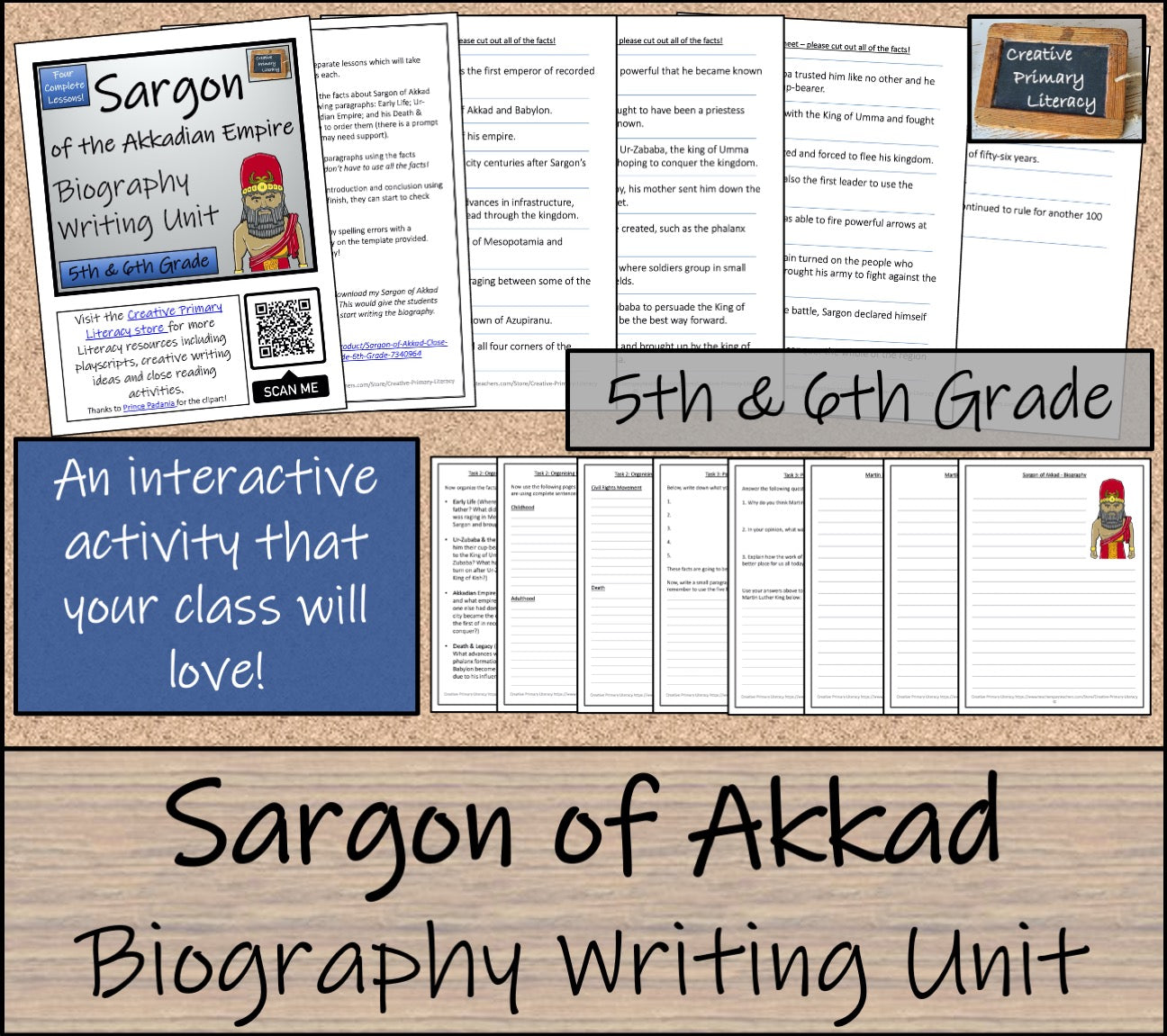 Sargon of Akkad Biography Writing Unit | 5th Grade & 6th Grade