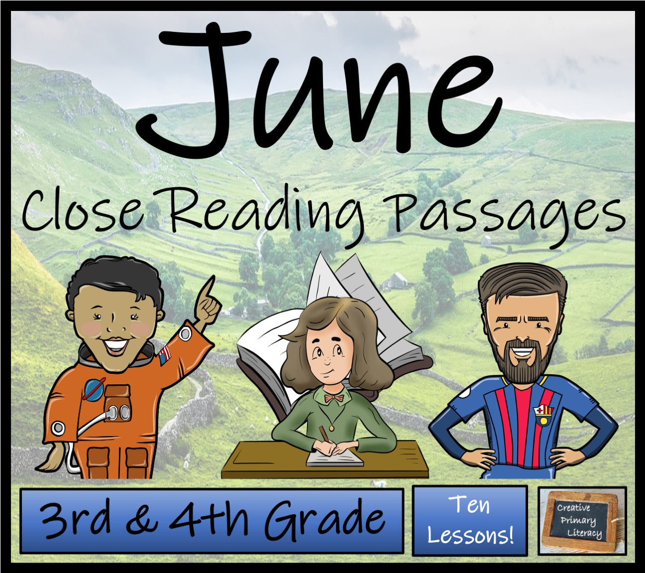 June Close Reading Comprehension Passages | 3rd Grade & 4th Grade