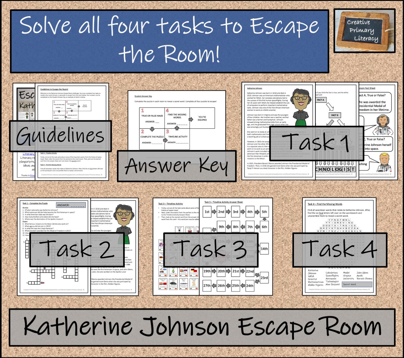 Katherine Johnson Escape Room Activity