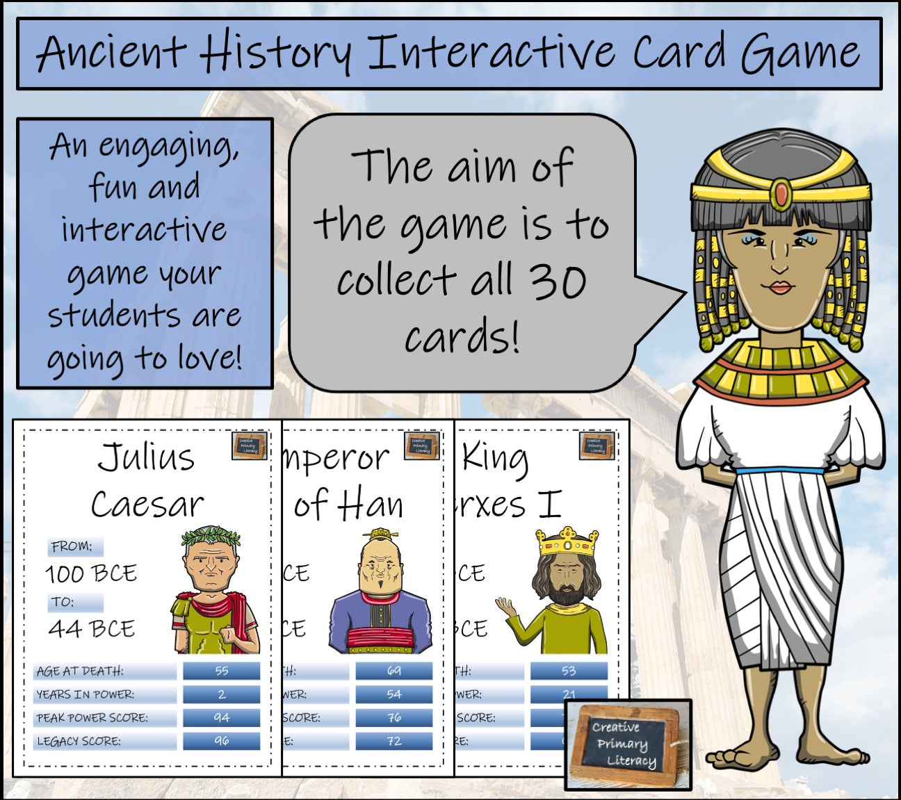 Ancient History Trading Cards Game