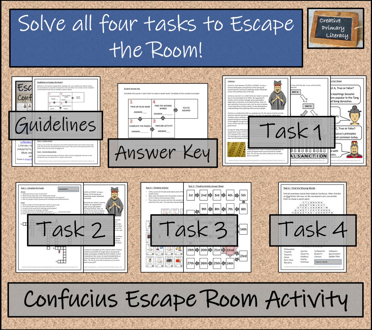 Confucius Escape Room Activity