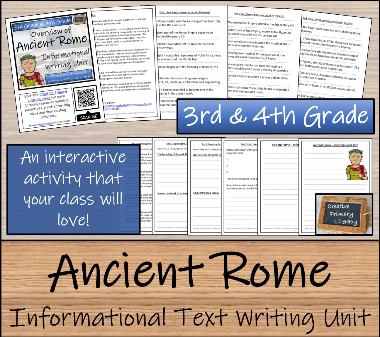 Ancient Rome Informational Writing Unit | 3rd Grade & 4th Grade