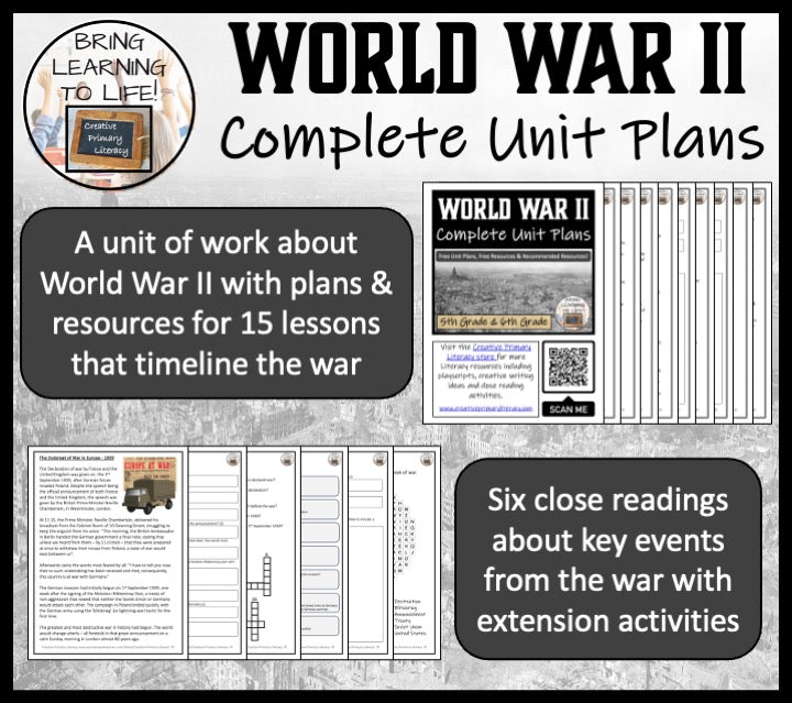 World War II Unit Plans and Resource Bundle | 5th Grade & 6th Grade