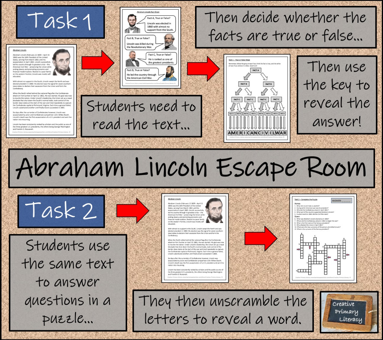 Abraham Lincoln Escape Room Activity