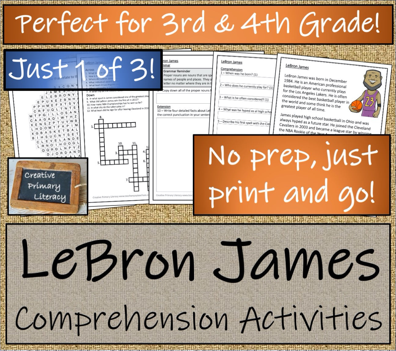 Basketball Stars Reading & Writing Mega Bundle | 3rd Grade & 4th Grade