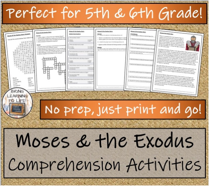 Moses Close Reading & Biography Writing Bundle | 5th Grade & 6th Grade