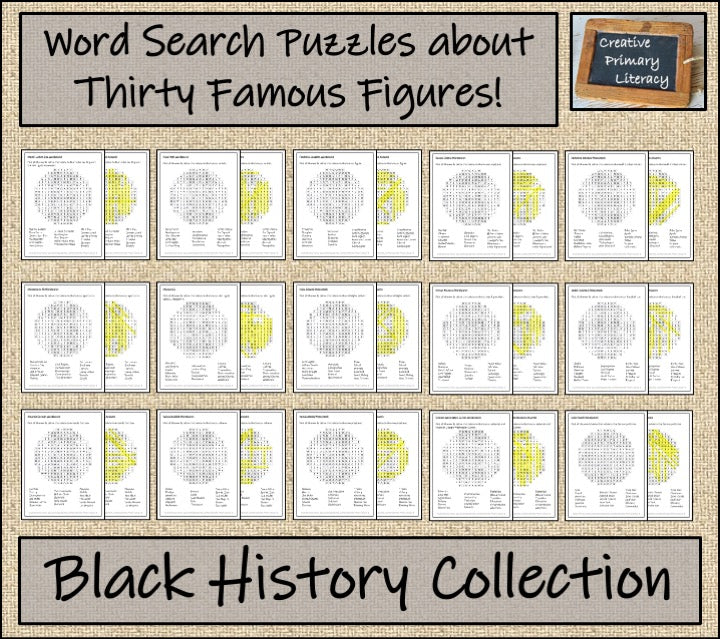 Black History Word Search Puzzle Collection