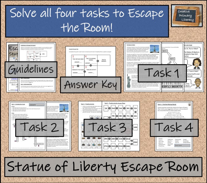 Statue of Liberty Escape Room Activity