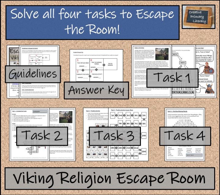 Viking Religion Escape Room Activity