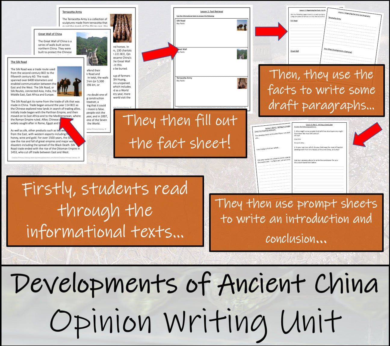 Greatest Development of Ancient China Opinion Writing Unit | 3rd & 4th Grade