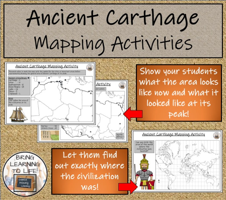 Ancient Carthage Map Activities and Presentation