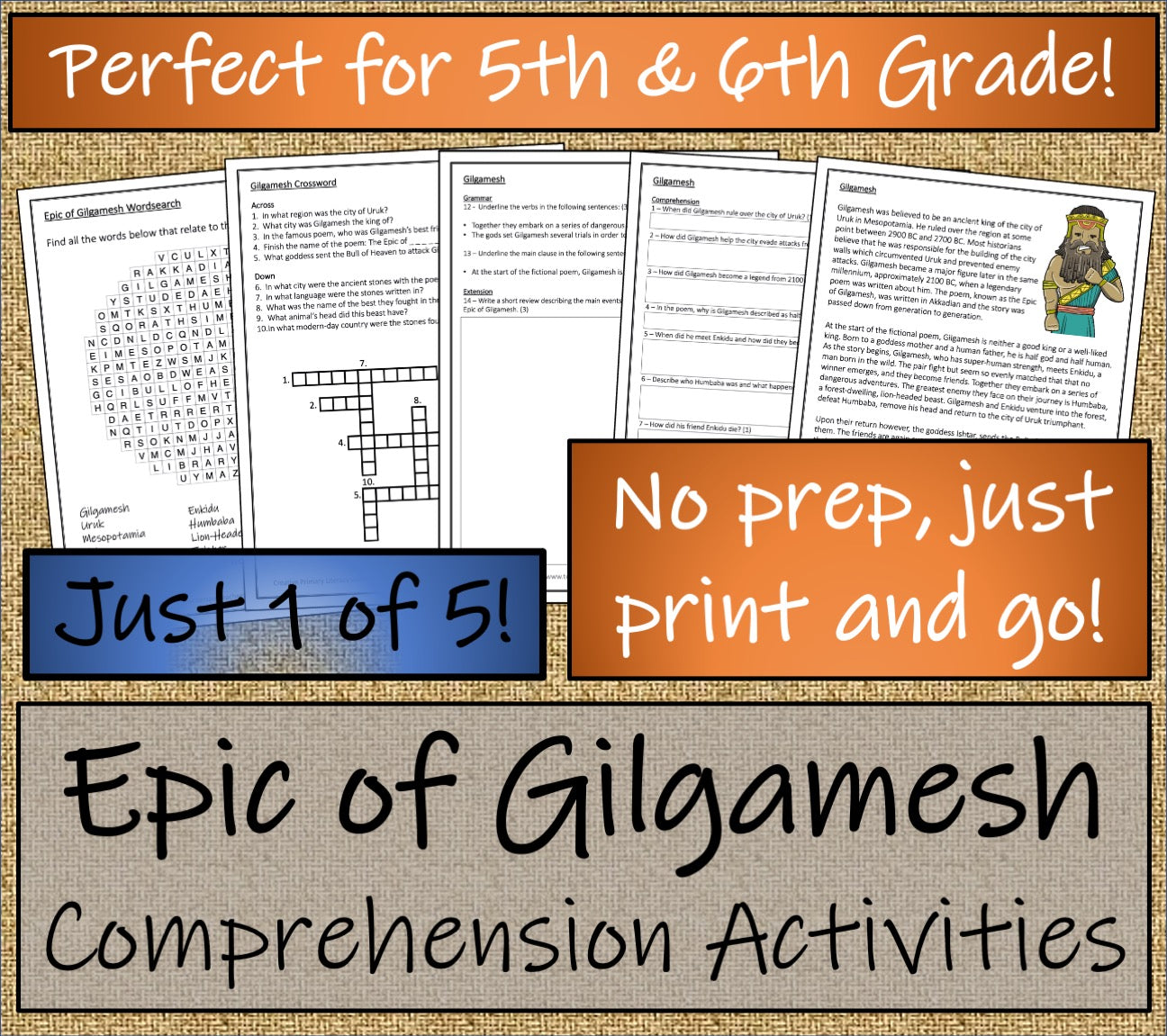 Ancient Mesopotamia Close Reading Comprehension Book | 5th Grade & 6th Grade