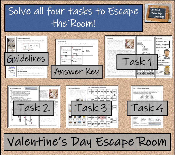 Valentine's Day Escape Room Activity