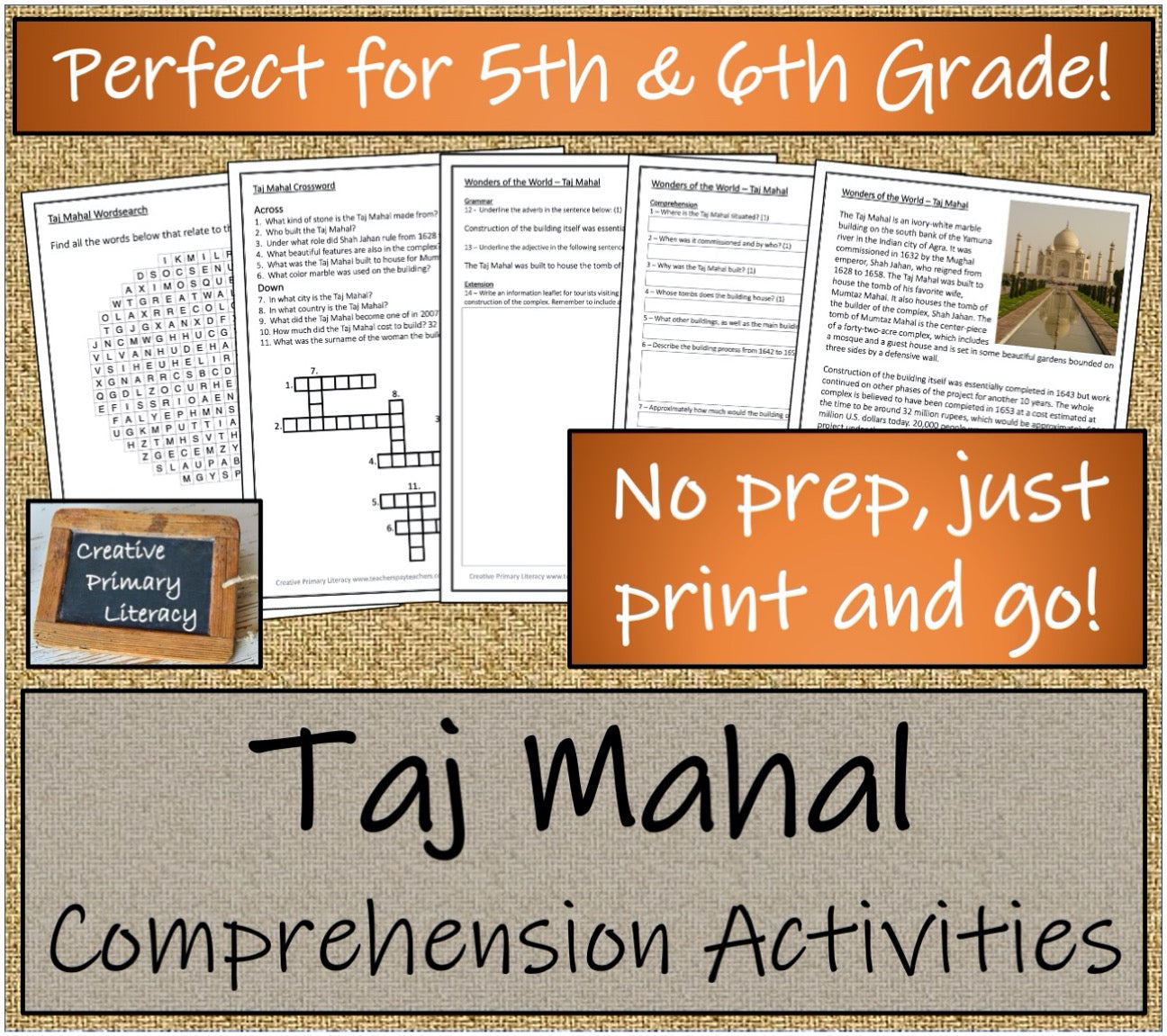 Seven Wonders of the World Close Reading Comprehension Book | 5th & 6th Grade