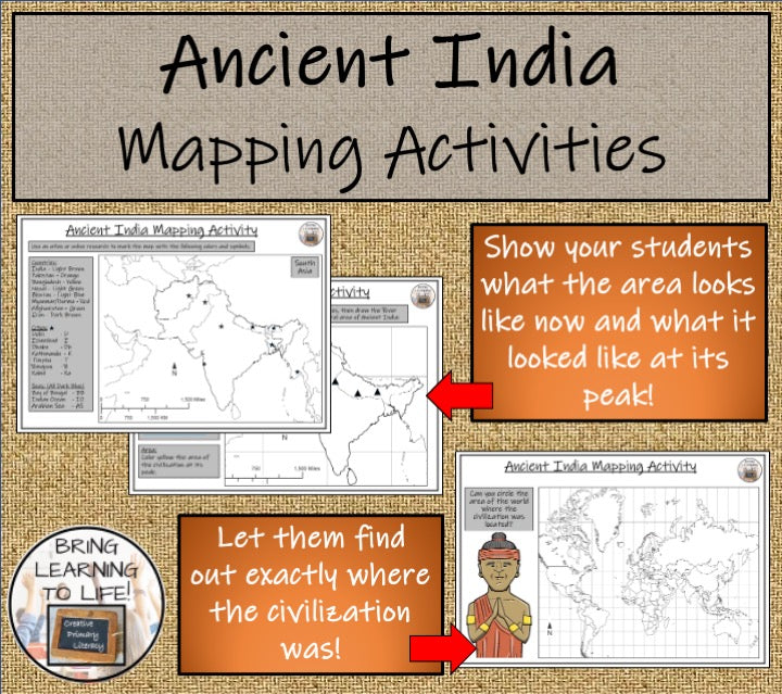 Ancient India Map Activities and Presentation