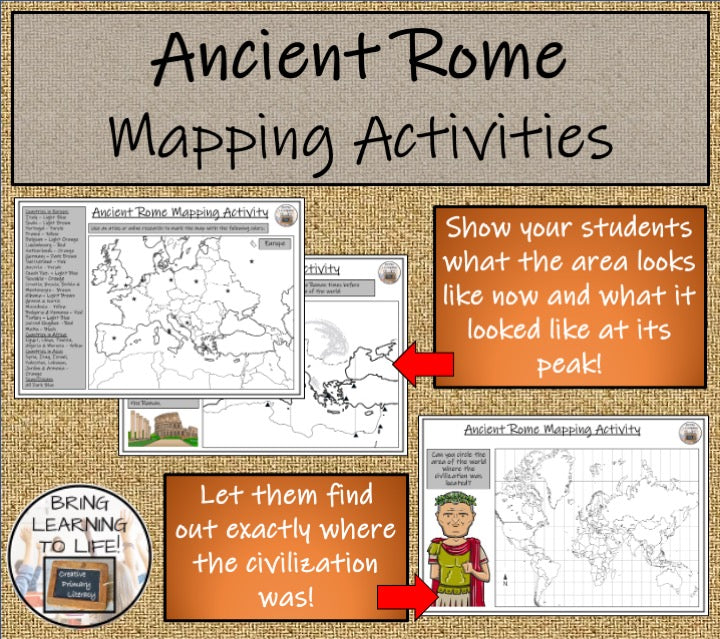 Ancient Rome Map Activities and Presentation