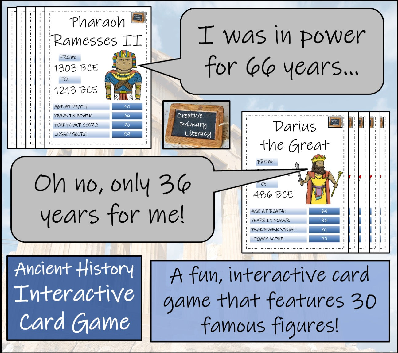 Ancient History Trading Cards Game