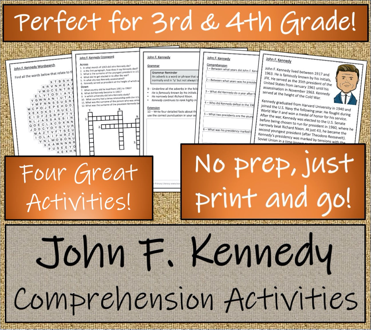 American Presidents Volume 2 Close Reading Comprehension Book | 3rd & 4th Grade