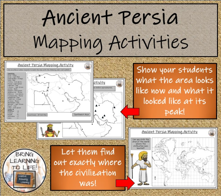 Ancient Persia Map Activities and Presentation