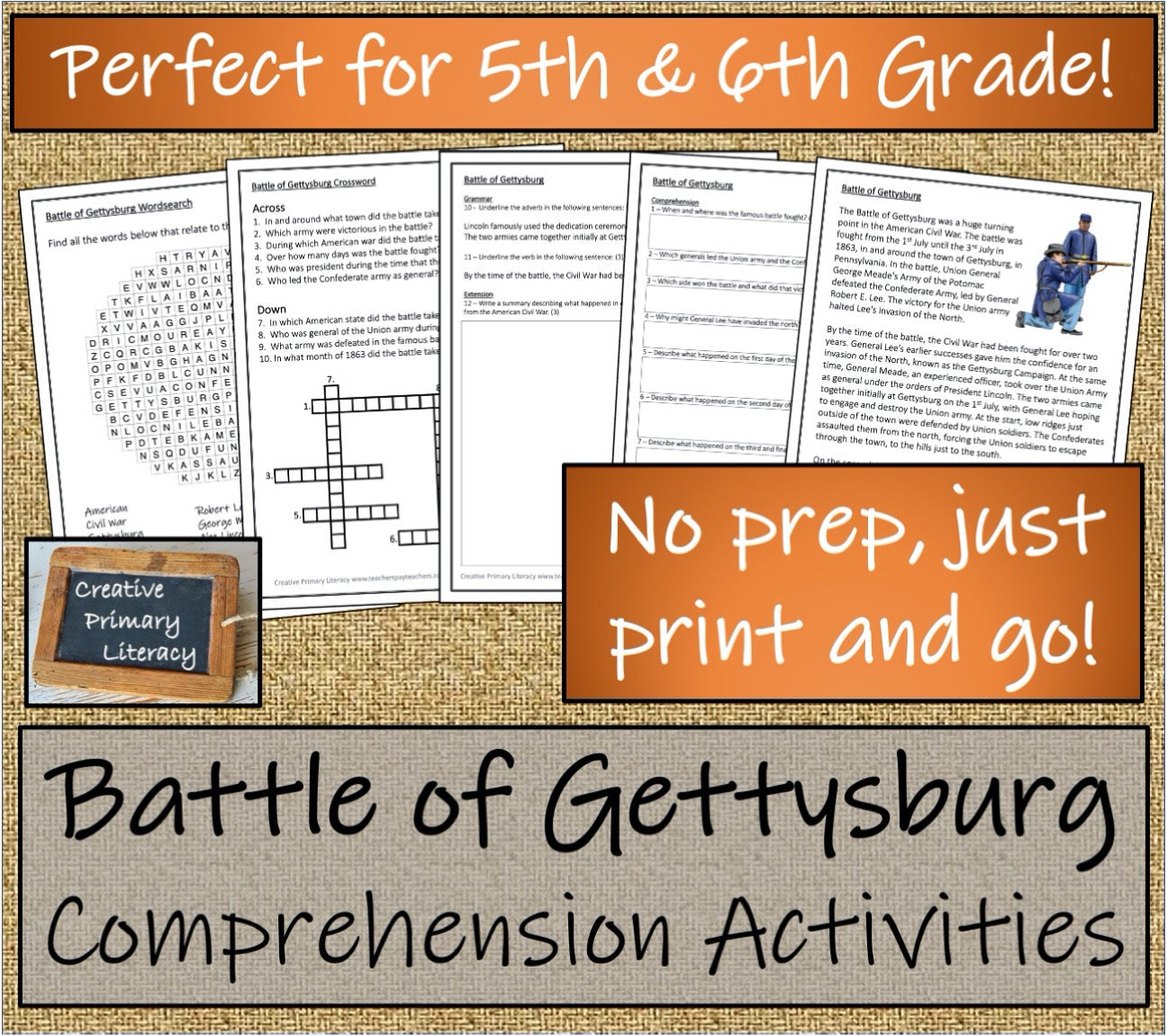 American Civil War Close Reading Comprehension Book | 5th Grade & 6th Grade