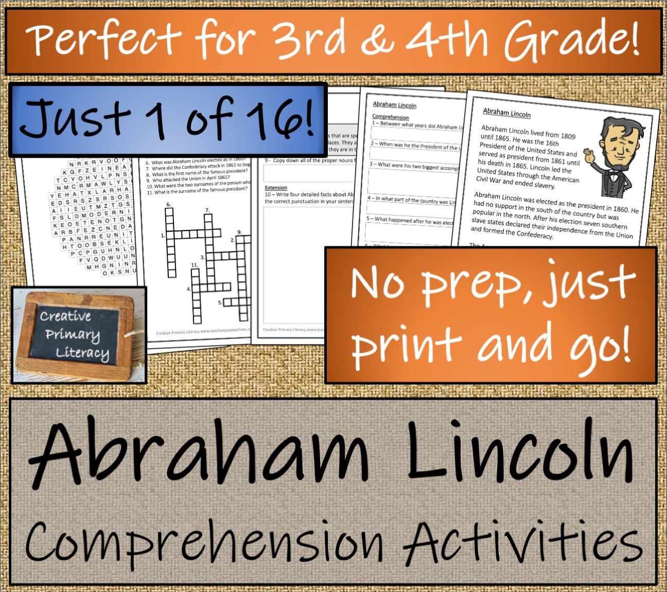 American Presidents Mega Bundle of Activities | 3rd Grade & 4th Grade