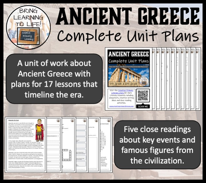 Ancient Greece Unit Plans and Resource Bundle | 5th Grade & 6th Grade