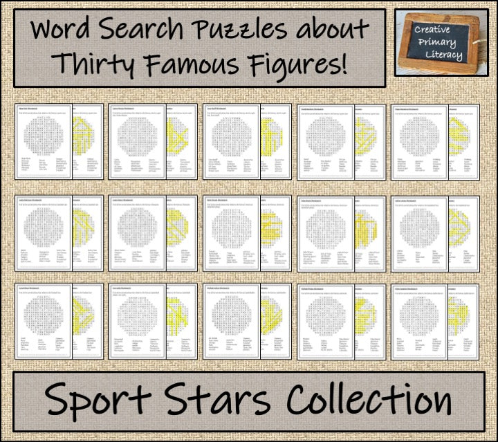 Sport Stars Word Search Puzzle Collection