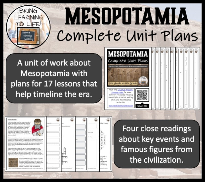 Ancient Mesopotamia Unit Plans and Resource Bundle | 5th Grade & 6th Grade